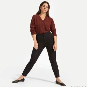 Everlane fixed waist work pants in black